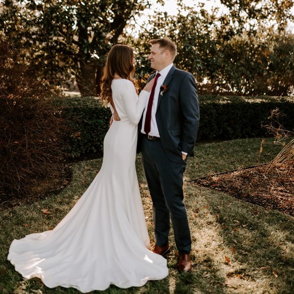 BHLDN Jenny Yoo Karina Wedding Gown Size 4 - Picture 5 of 13